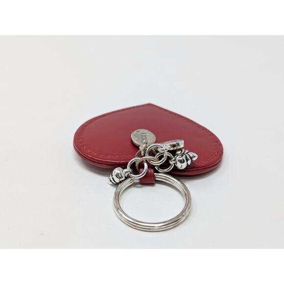 Chico's Silver Tone Red Heart-Shaped Charms Keychain Key Ring Fob Valentine's - Picture 4 of 5